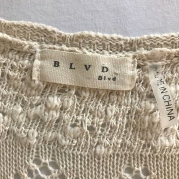 BLVD knitted cream dress - Picture 5 of 6